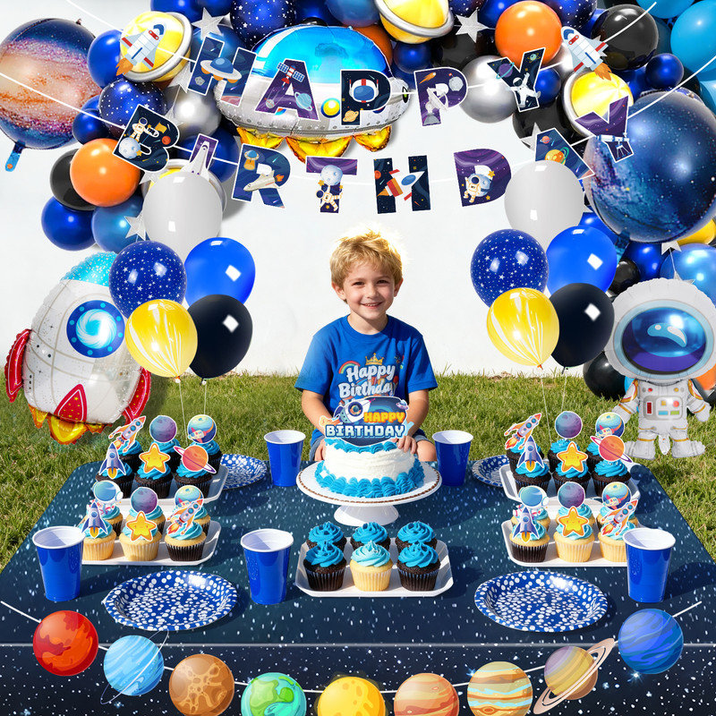 Outer Space Party Decorations, ensemble de décorations d'anniversaire 109 pièces