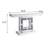 Console Table, Mirrored & Faux Diamonds