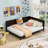 Full Size Daybed/ In , Mid-Century Modern Classic Design, Wood, Armrest & Bed, Size, Wood With-656505816-656505817
