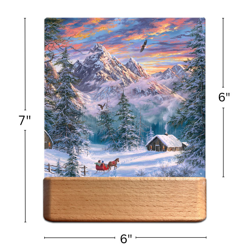 Mountain Christmas LED Nightlight