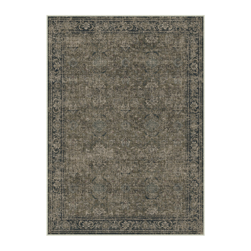 Elegant Vintage Floral Area Rug for Living Room, Rectangle 7'9" x 9'9"