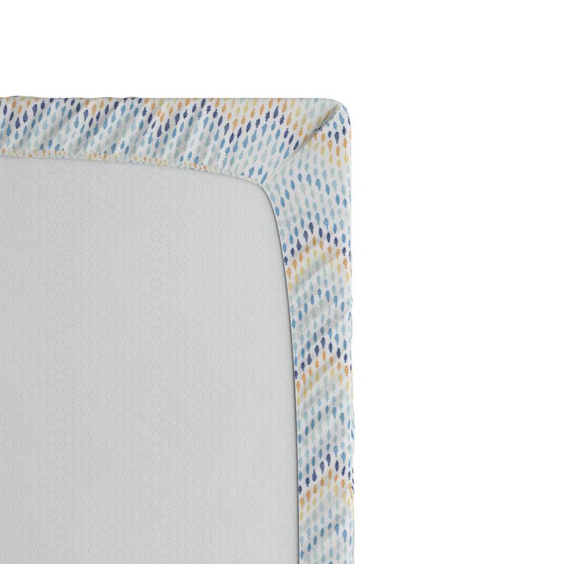 Microfiber Chevron Fitted Sheet, Twin XL Fitted Sheet