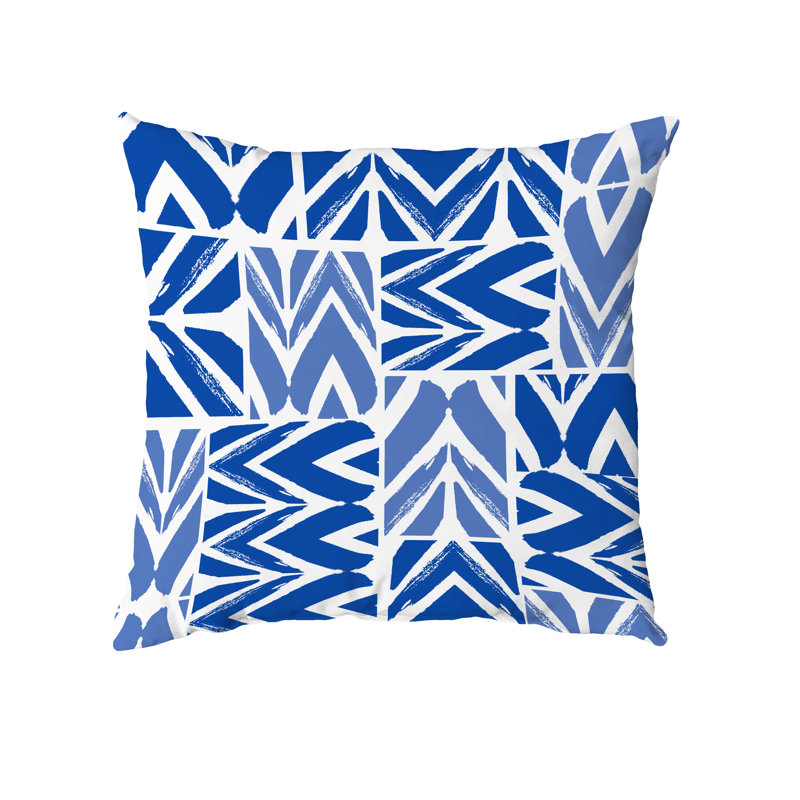 Housse de coussin carré et insert, 16" x 16", Bleu