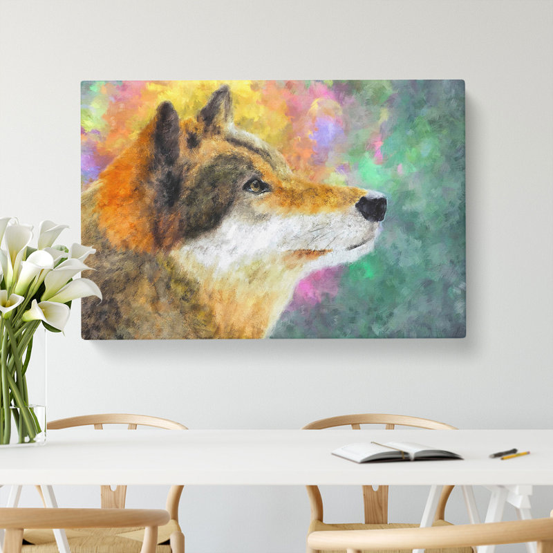 Abstract Wolf Vol.1 - Wrapped Canvas, 35cm H x 50cm W x 3cm D