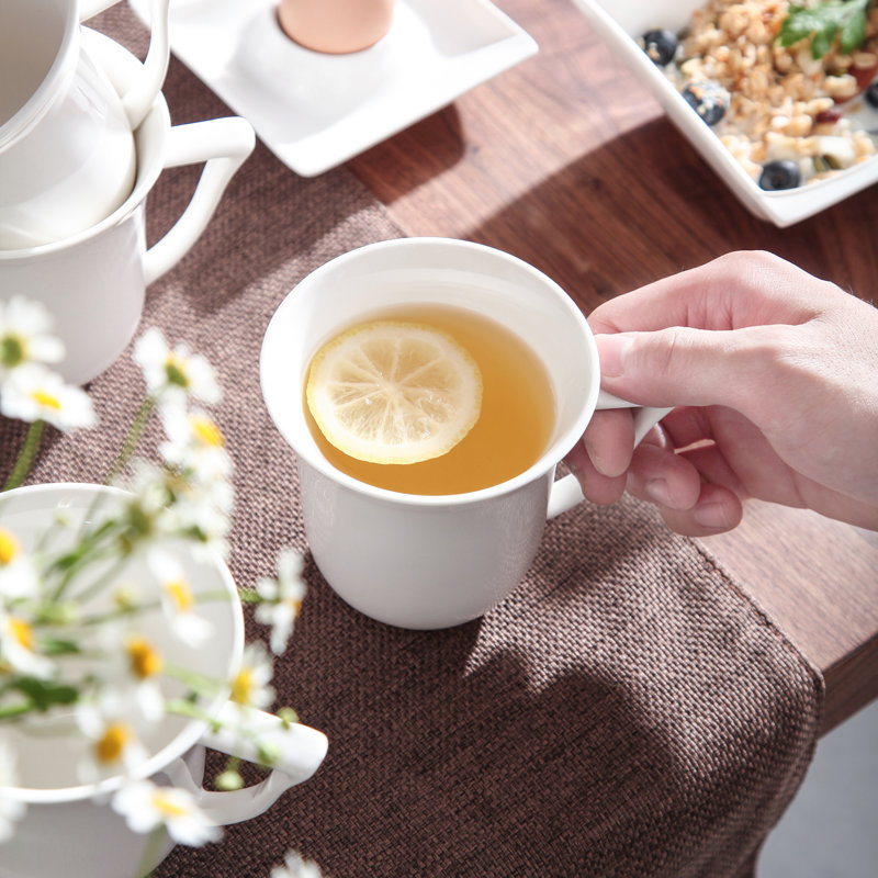 Ensemble de 6 tasses à café en porcelaine Encinoso, 9,5 oz