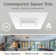 4 in. LED Retrofit Square Remodel Can Light 11W 750LM Dimmable Ceiling Light 5CCT Black Trim 12 PK