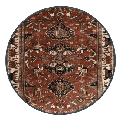 Tapis brun lavable à la machine