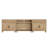 Sideboard Cabinet With 2 Drawers, 4 Doors And 2 Open Shelves, Vintage Wood Grain Design, Buffet Cabinet With 8 Storages, Coffee Bar For Dinning Room, Kitchen, And Living Room, Oak, 105 Inch