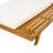 LOUNGE CHAISE SET WITH HEADREST, SPACE AVAILABLE ON ONE SIDE,ACACIA WOOD WITH WATER-RESISTANT LOUNGE CUSHIONS (BEIGE & 3-FOLD & 4 Inch) - MATCHING DARK GREY/CREAM VERSION AVAILABLE-1133196080