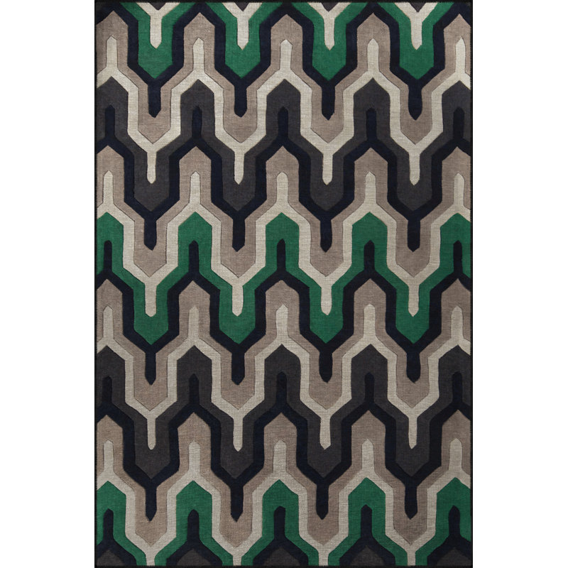 Waiel Geometric Indoor / Outdoor Rug, Rectangle 2'8" x 5'
