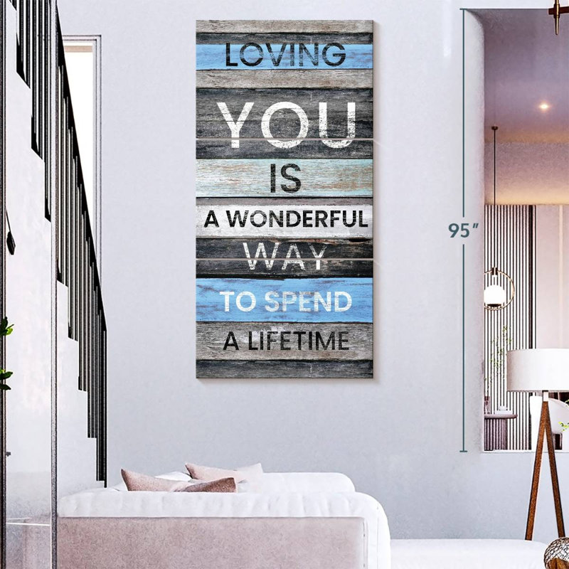 «L Love You», typographie, H 80 po x l 39 po