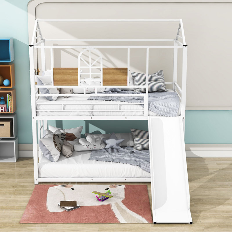 Reamstown Kids Twin Over Twin Bunk Bed, White