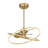 Ozetta 25" LED Fandelier in Brass with Remote Control-1266224028