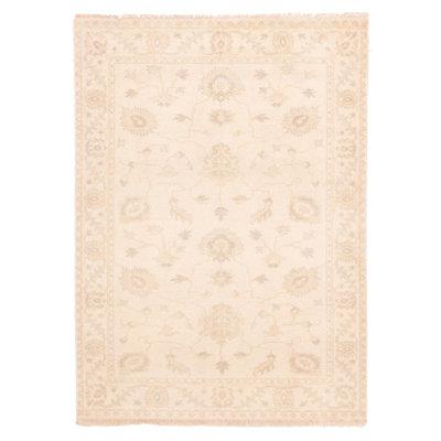 Finest Oushak Cream Rug 4'2" x 5'11"