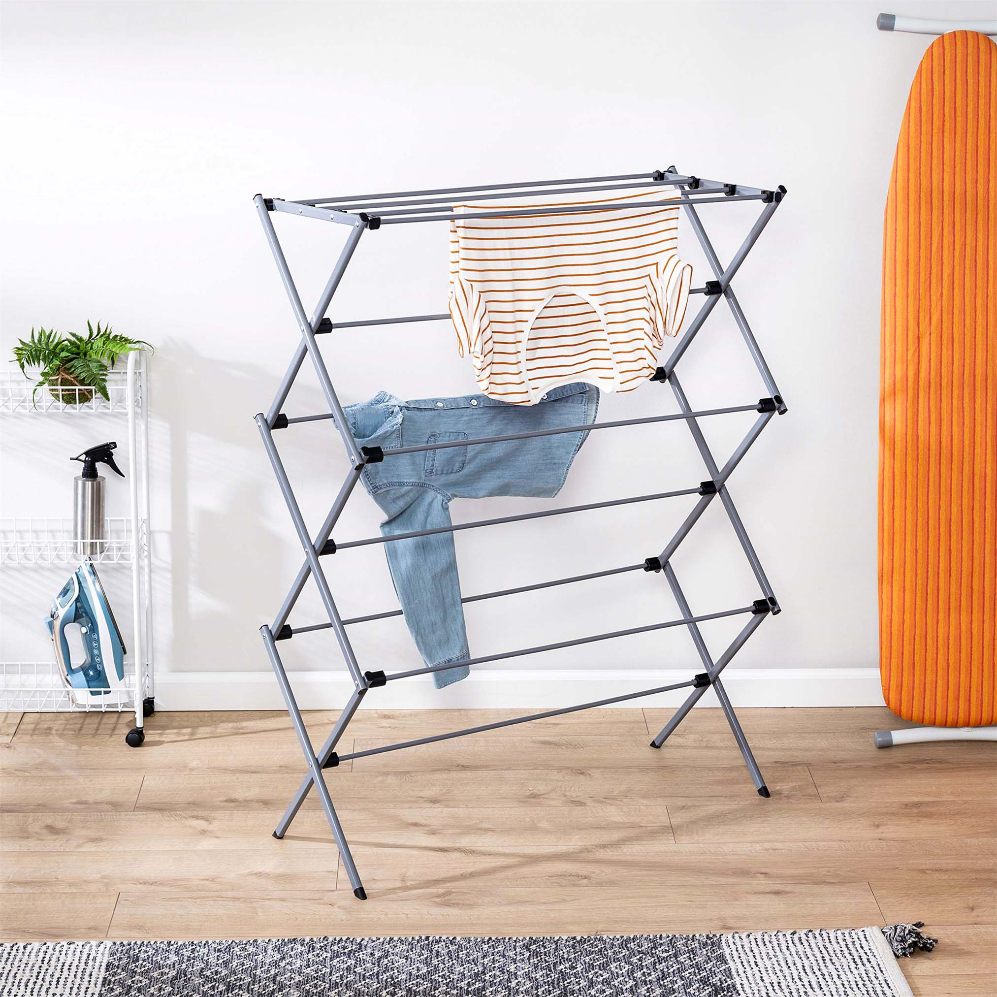 Oversize Rack Rebrilliant Oversize Collapsible Clothes Drying Rack - Wayfair Canada
