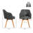 Fegan Swivel Linen Upholstered Back Side Chair-879140302-913849420