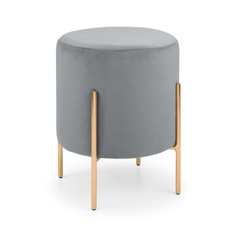 Accringt Stainless Steel Accent Stool, Grey