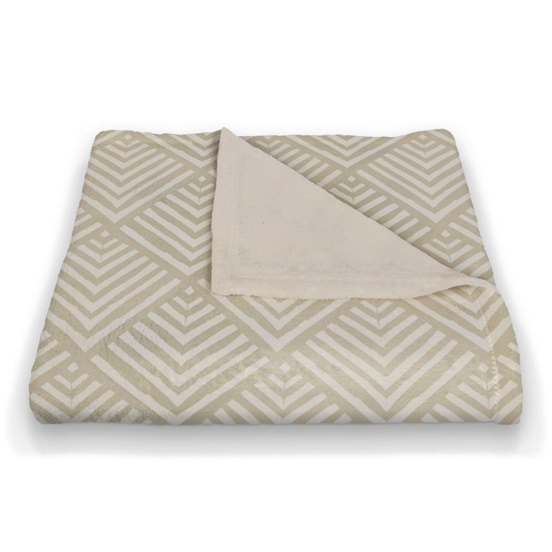 Hand Woven Throw Blanket, Cream