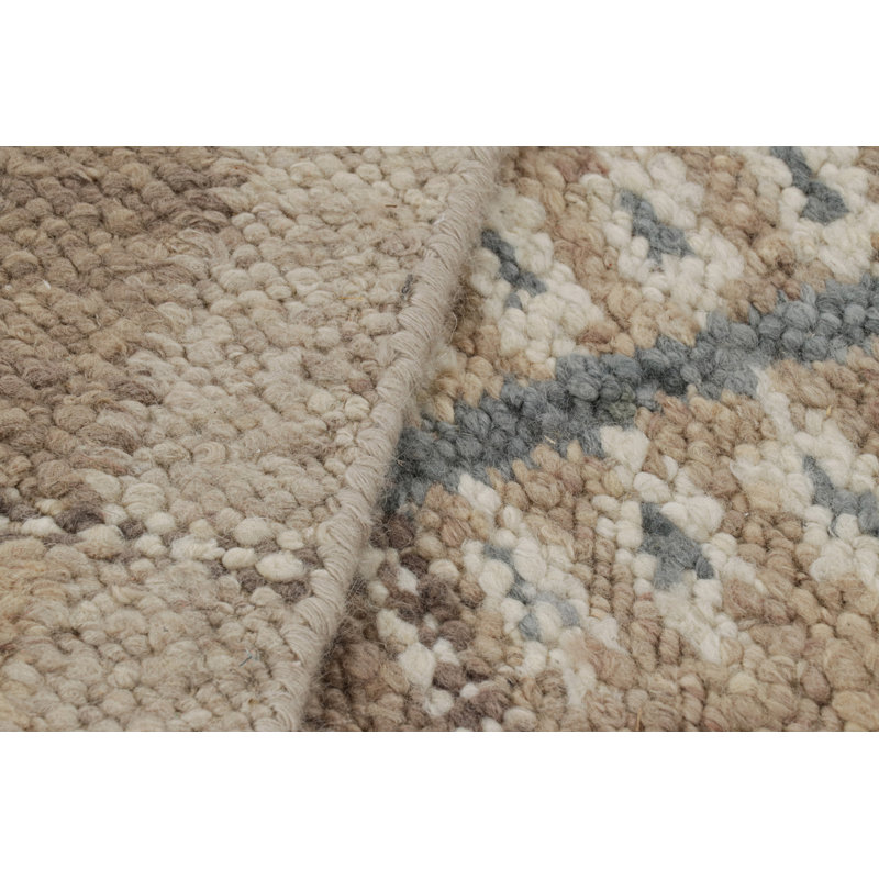 Scandinavian Wool Geometric Area Rug, Rectangle 10' x 14'