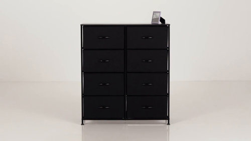 Home Basics 4-Drawer Storage Organizer Black