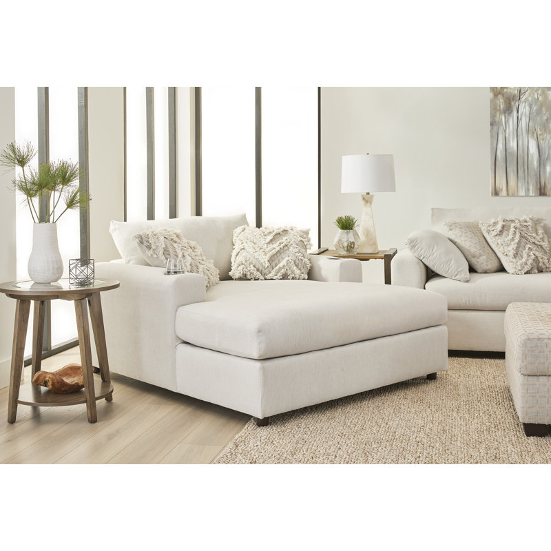 Méridienne de cinéma surdimensionnée de 54,5 po avec 2 porte-gobelets Hughes Furniture - Lilou Winter
