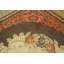 Large Room Size Ivory Center Antique European Influence Floral Patterned American Hooked Carpet