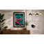 Neon Diner Sign Retro - Framed Print-2082753626-2082753625