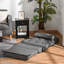 Fauteuil-lit convertible rembourré avec oreiller_W2225P