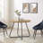 Perryville Modern Curved X-Base Round Dining Table