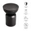 Table d'appoint en métal martelé noir Mella