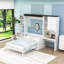 Murphy Bed with Built-In Storage Shelf, Cabinet, Desk and Sofa-1869640652