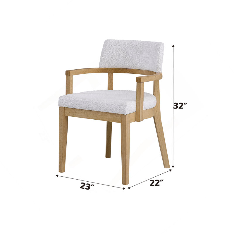 Ensemble de 2 chaises d'appoint Kasem Gorge Gabric & Oak