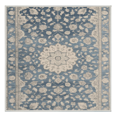 Tapis beige Tabriz lavable à la machine