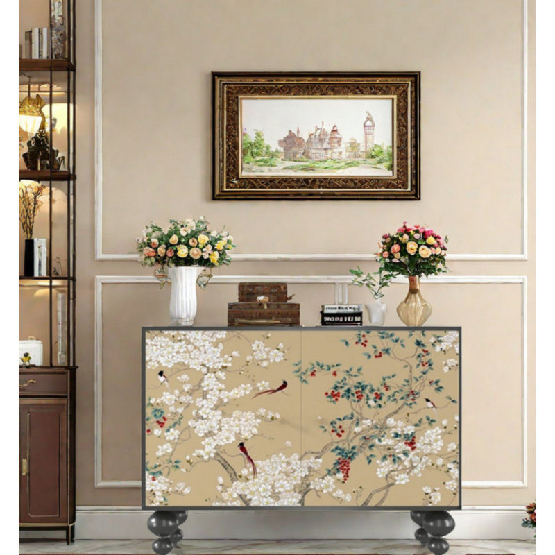 Armoire d'appoint en bois massif New Chinese Style Home