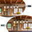 5-Light Wood Kitchen Island Pendant Light-1103685973