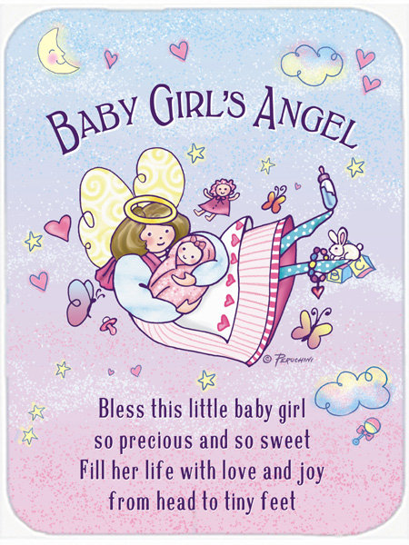 Planche à découper Angel verre de fille de bébé
