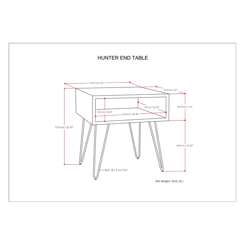Moderne - Table de bout - Naturel