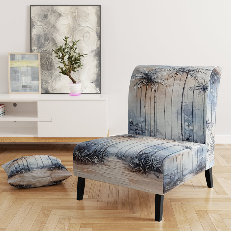 Fauteuil de chambre Palm Trees, Slipper Armless