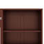 Lit escamotable avec compartiments de rangement et tablette réglables en hauteur, cadre de lit mural avec 1 tiroir, lit plateforme multifonctionnel et pliable-1481100979