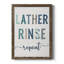 Lather Rinse Répétition - cadre photo, art textuel sur toile-1187212348-1187212349