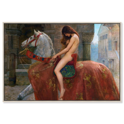 Lady Godiva Canvas Classic Female Portraits by Art Remedy