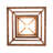 1 - Light Brown Square/Rectangle Pendant