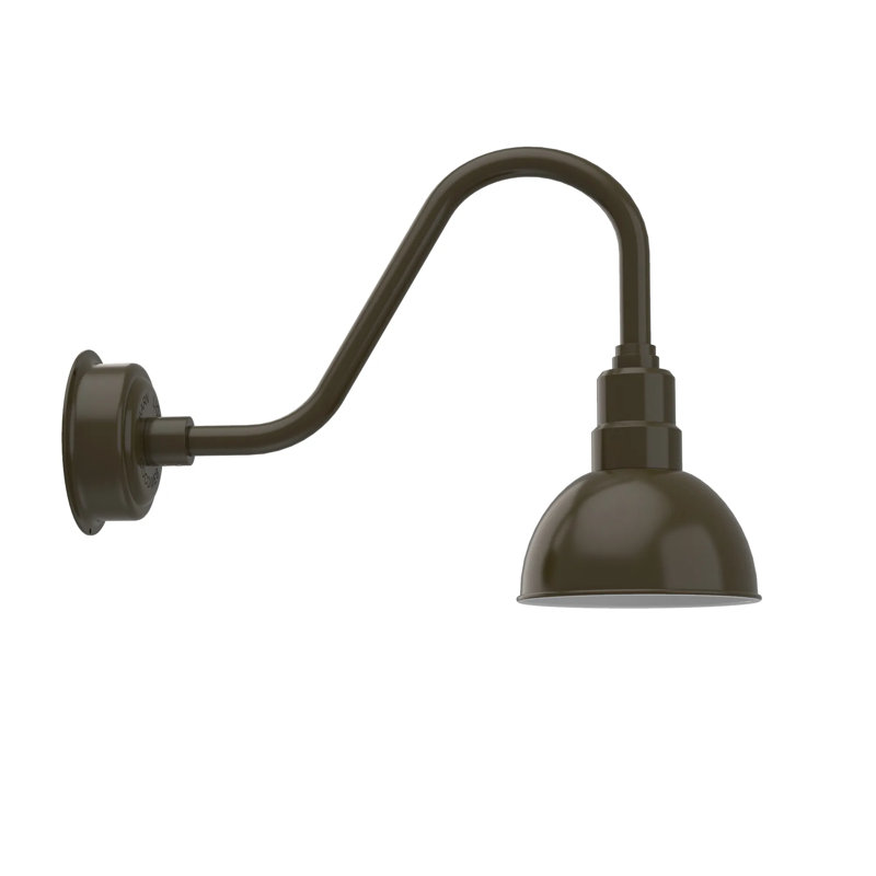 Luminaire de grange d'extérieur Abbie, Bronze acajou, H 16,35 po x l 8 po x P 24 po