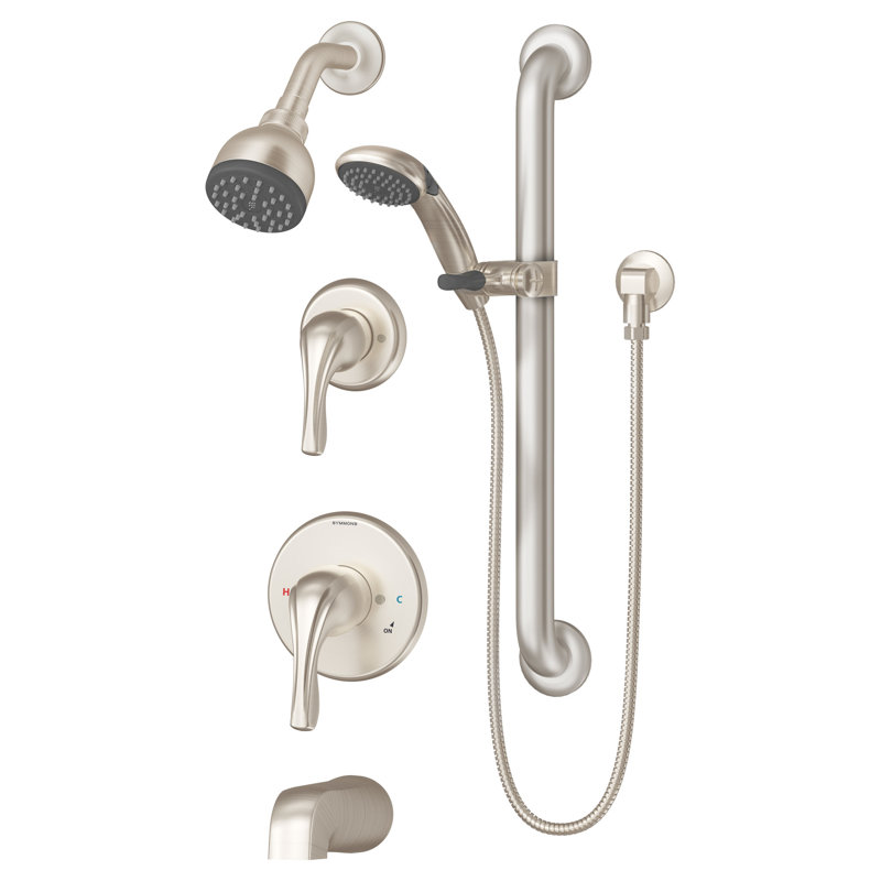 Origins Dual Function Tub & Shower Faucet, Satin Nickel