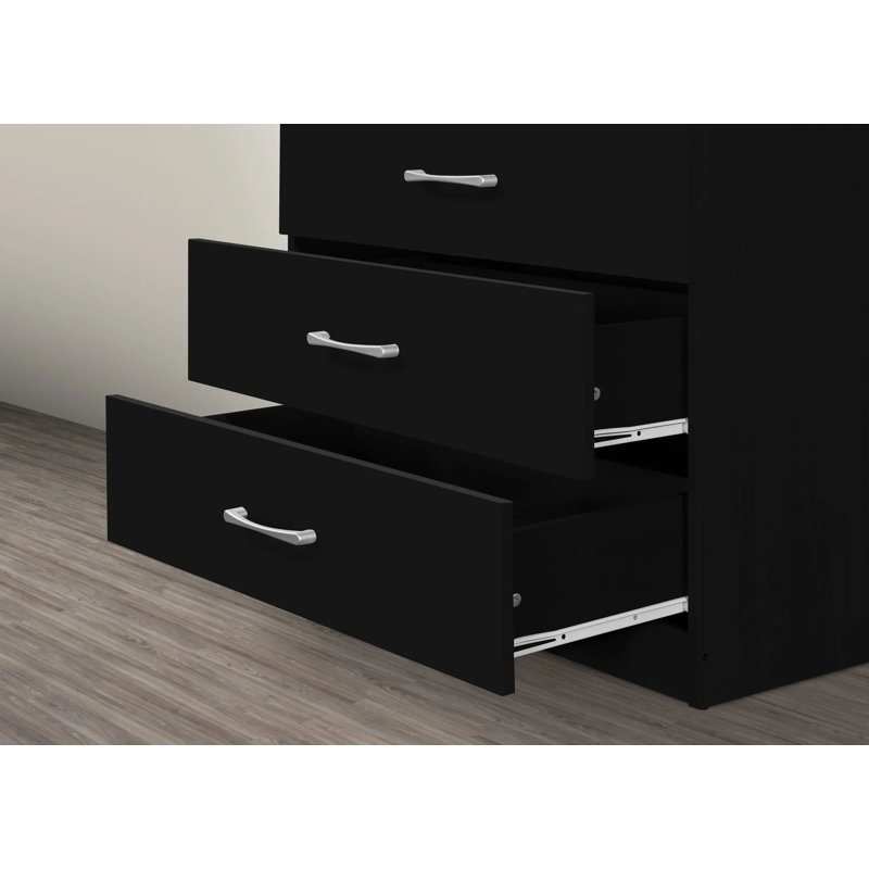Commode 7 tiroirs Conor, Noir