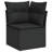  Garden Sofa Set Black