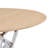 37 Inch Round Dining Table With Metal Legs, Perfect For Small Spaces And Modern Interiors, Seats 2 To 4 People, Burlywood Finish-1034998167