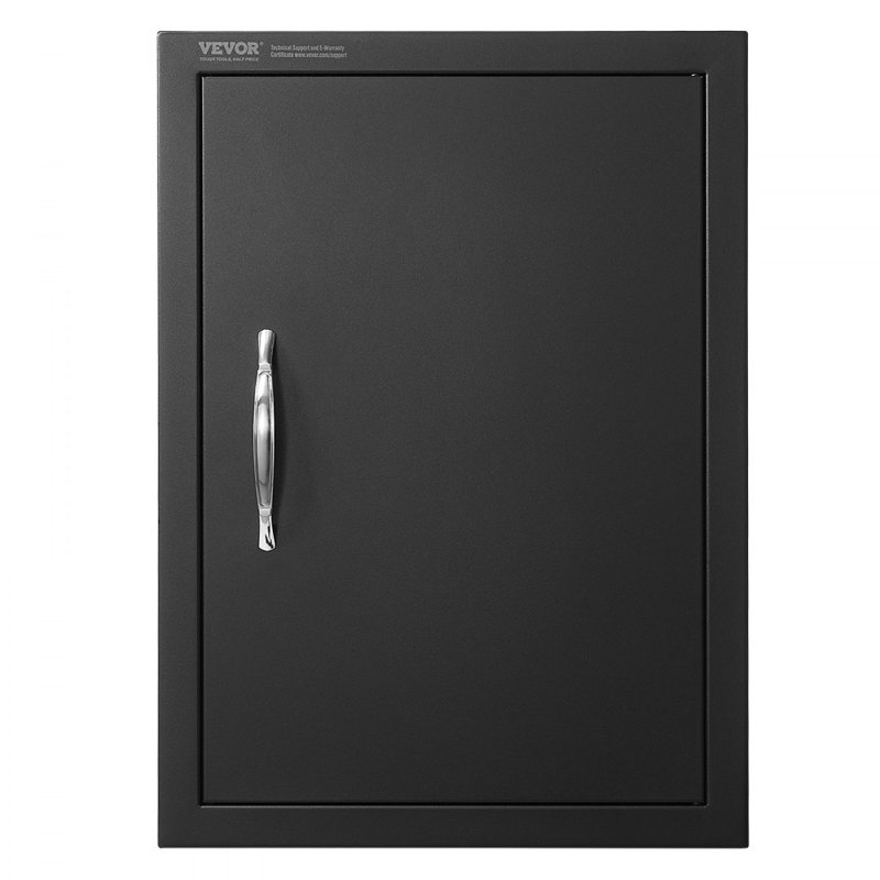 VEVOR 40.6cm W x 5.1cm D Stainless Steel Access Door, Matte Black