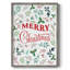 Merry Christmas Greenery, reproduction encadrée - bois massif-887421193
