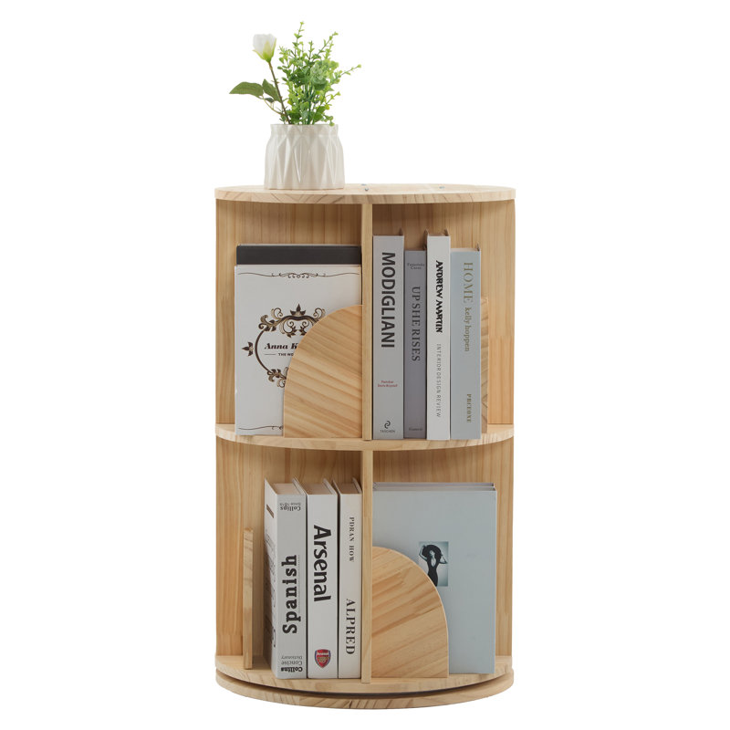 Sakas 66cm H x 40cm W Bookcase, Wood color